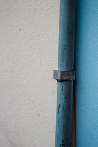 Close-up of pipe on wall