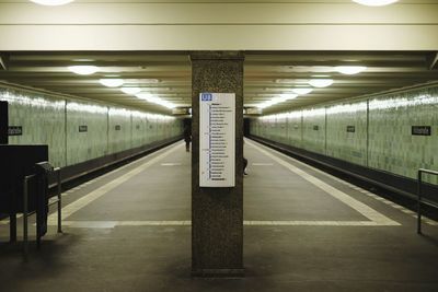 Railroad station platform