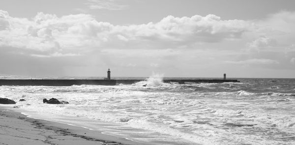 Scenic view of sea against sky