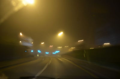 Road at night