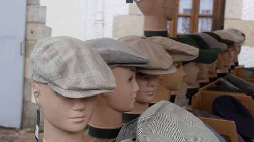 Portrait of boy wearing hat