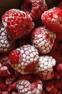 Full frame shot of strawberries