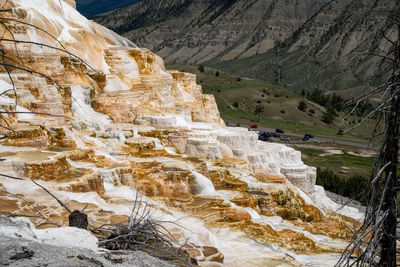 View of rock formations