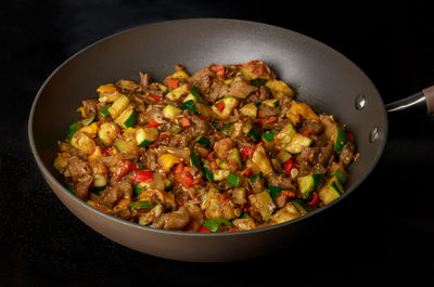 Close-up of food in bowl on table