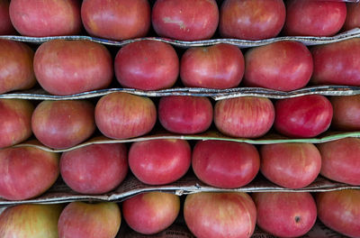 Full frame shot of apples for sale