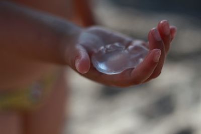 Close-up of human hand