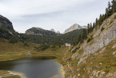 Kärlingerhaus at berchtesgaden national park in autumn