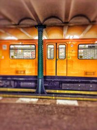 Train seen through train window