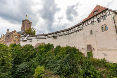 Low angle view of historical building against sky