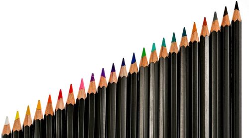 Close-up of piano against white background