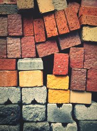 Stack of various bricks