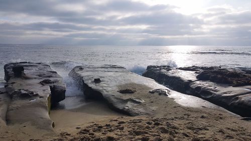 Scenic view of sea against sky