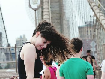Woman standing in park