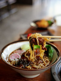 Close-up of food in bowl