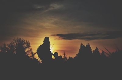 Scenic view of sky at sunset