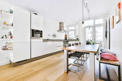 Table and chairs at home