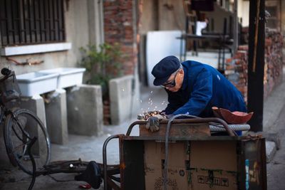 Man working in factory