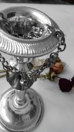 Close-up of electric lamp