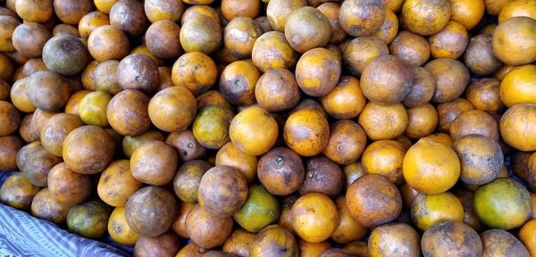 Full frame shot of fruits for sale at market stall