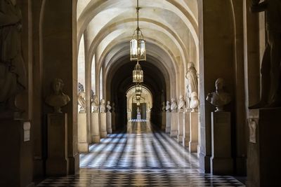 Corridor of historic building