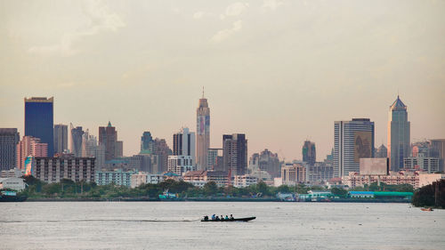 View of buildings in city at waterfront