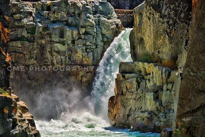 View of waterfall