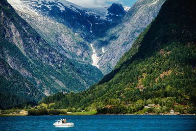 Scenic view of lake