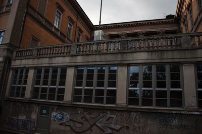 Low angle view of building against sky