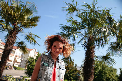 Portrait of a smiling young woman