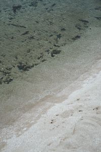 High angle view of beach