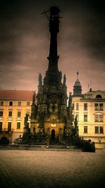 View of historical building against sky during sunset