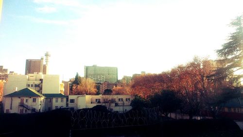 City skyline against sky