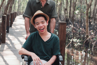 Portrait of smiling young man