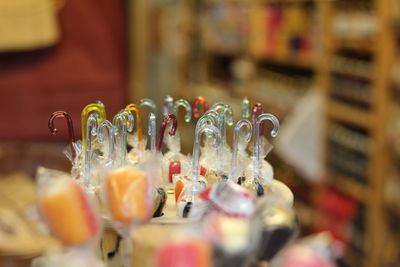 High angle view of candies at hakaniemi market hall