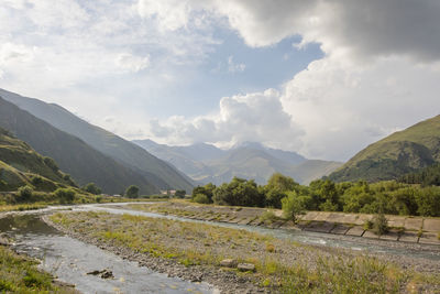 River landscape and view in juta, georgia