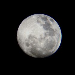 Low angle view of moon in sky