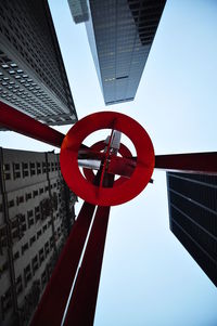 Low angle view of buildings against sky