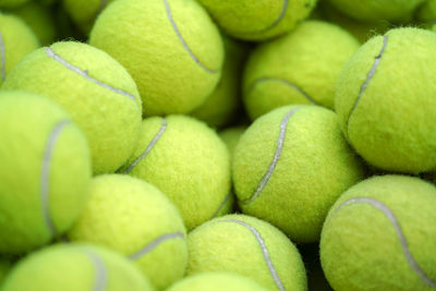 Full frame shot of green balls