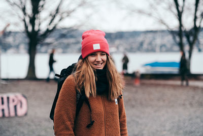 Portrait of smiling woman