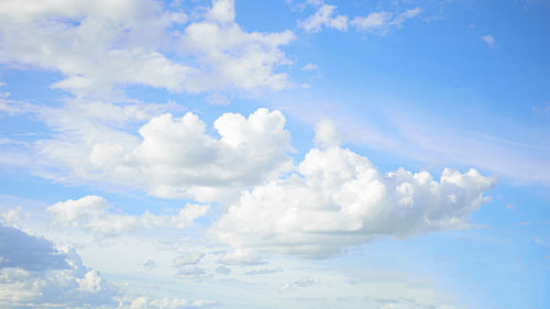 Low angle view of clouds in sky