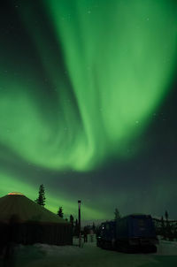 Low angle view of sky at night