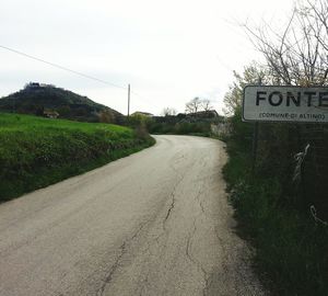 Road passing through landscape