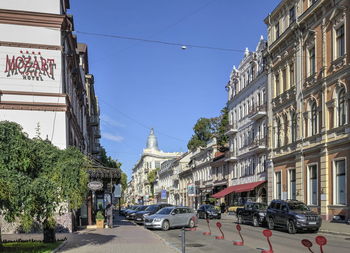 People walking on street in city