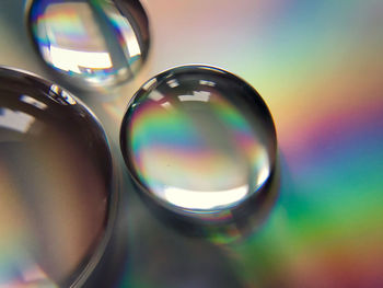 Close-up of crystal ball