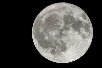Close-up of moon against dark sky