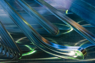 Close-up of light trails