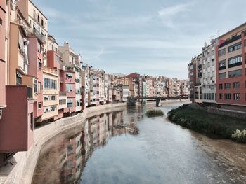 Panoramic view of residential buildings against sky