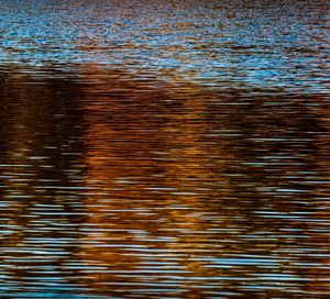 Full frame shot of rippled water in lake