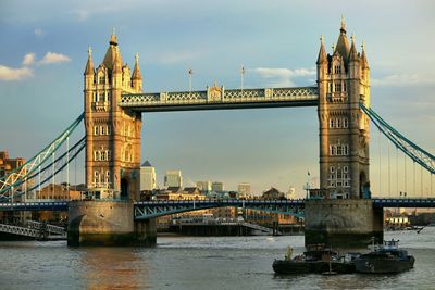 Tower bridge over thames river