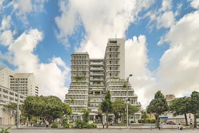 Naha city monoranaha city hall modern building in okinawa island in the south of japan